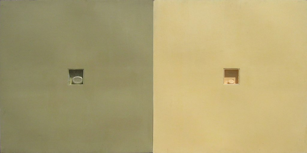 Eric Kuns: Composition with bars of soap. 8 x 4 feet. [Acrylic, soap, Plexiglass, masonite board].