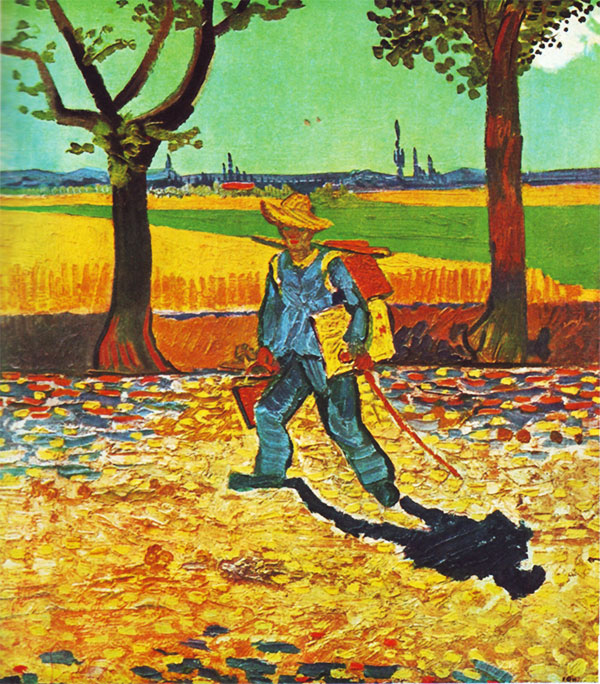 Painter on the Road to Tarascon, August 1888, Vincent van Gogh