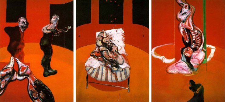 Three-Studies-for-a-Crucifixion,-1962.