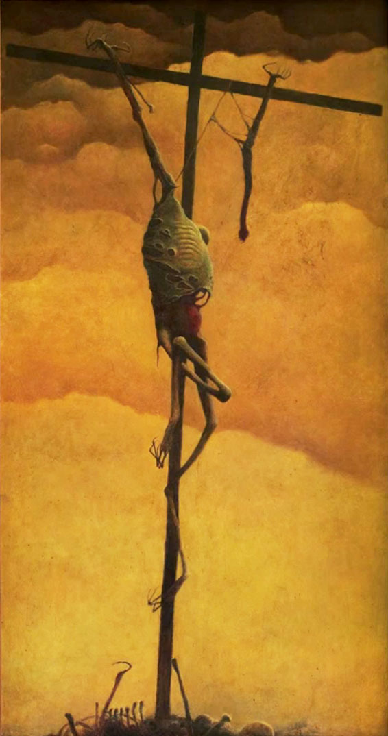 Beksinski-untitled-1969 crucifixion