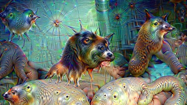 Google Deep Dream inceptionism dogs nude psychedelic