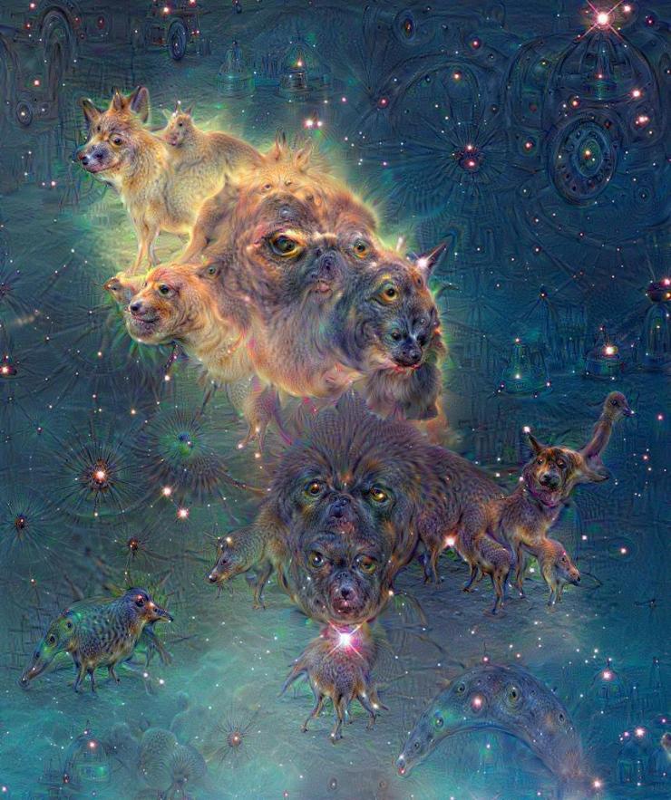 Google Deep Dream inceptionism dog galaxy Hubble