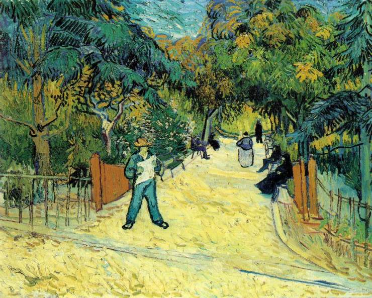 Image Entrance to the Public Garden in Arles 1888 by Vincent Van Gogh