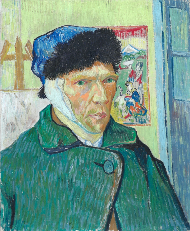 Self-Portrait with Bandaged Ear, 188, by Vincent Van Gogh