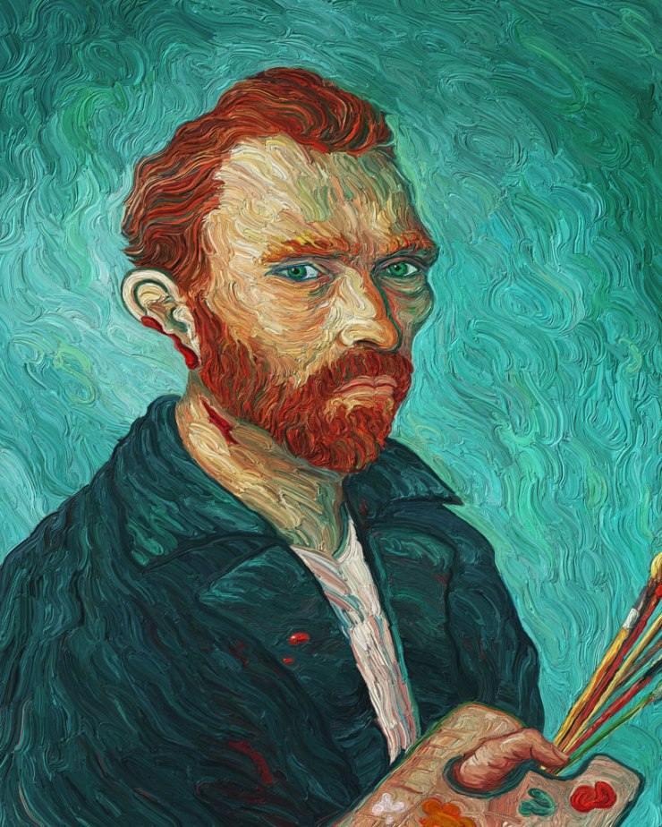 "Vincent Van Gogh Self-Portrait with Cut Ear" (Tribute to Van Gogh)